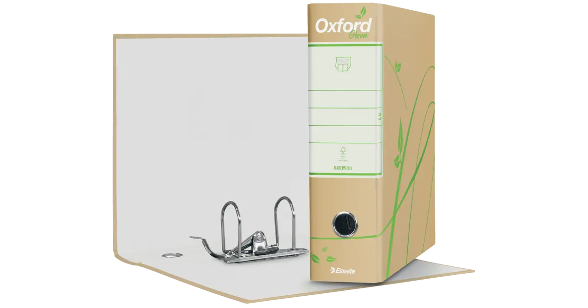 Registratore Esselte OXFORD GREEN - Formato Commerciale 23x30cm Dorso 5cm - Foto 2