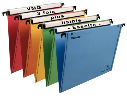Dossier suspendu vertical tiroir Esselte VMG VisioPlus, fond V, boîte de 25