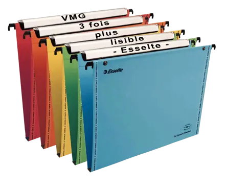 Dossier suspendu vertical tiroir Esselte VMG VisioPlus, fond 15, boîte de 25
