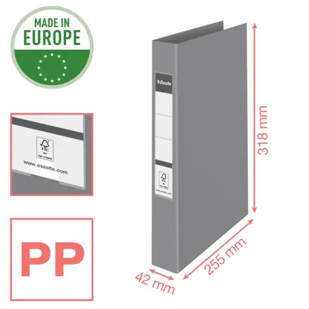 Esselte Colour'Breeze rengaskansio PP A4 2RR/25mm