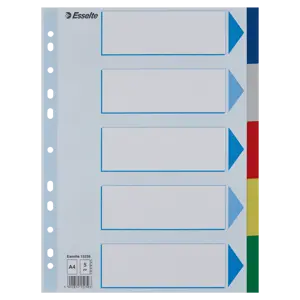 Skilleblad Esselte PP A4 5-delt