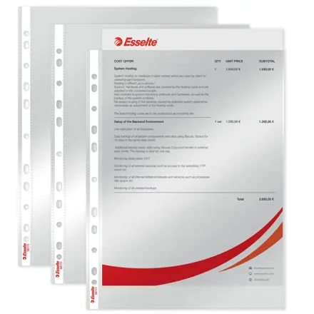 Lomme Esselte 75my A4