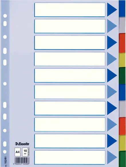 Faneblad Esselte PP A4