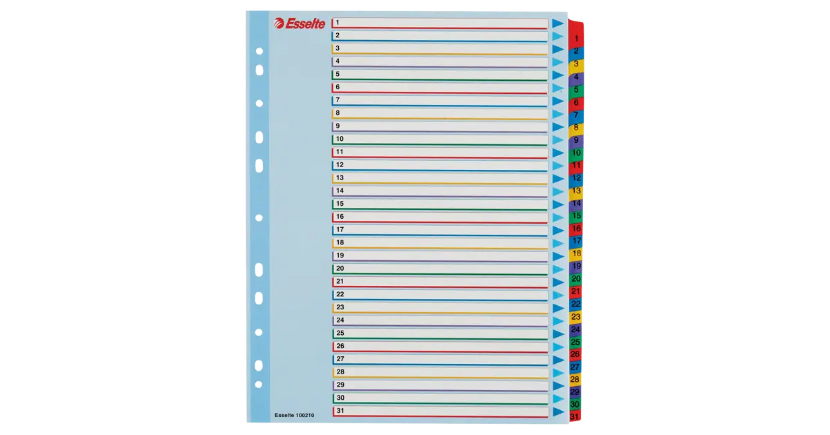 Index De Projets Esselte - A4 1-5 - Pour Classement Et Organisation