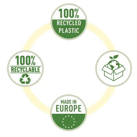 Esselte 100% Recycled lomme A4