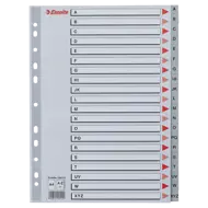 Esselte Leitz 16520085 Dividers A4 Cardboard Coloured Print Grey