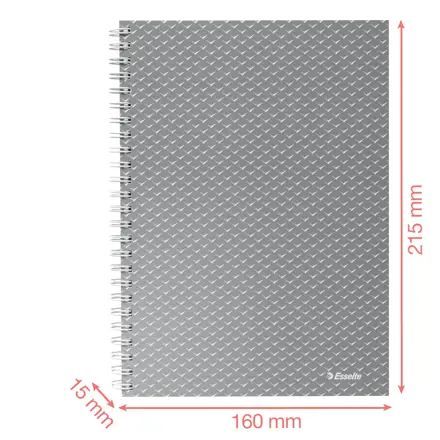 Esselte Colour'Breeze A5 Quaderno a quadretti, rilegatura a spirale