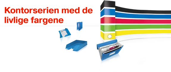 Kontorserien med de livlige fargene
